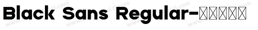 Black Sans Regular字体转换